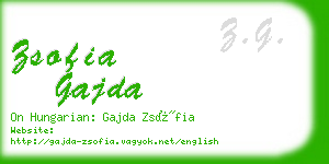 zsofia gajda business card